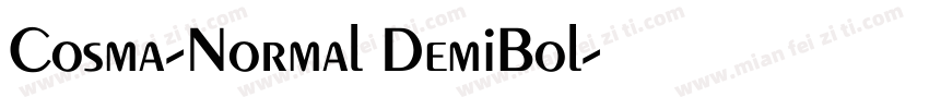 Cosma-Normal DemiBol字体转换